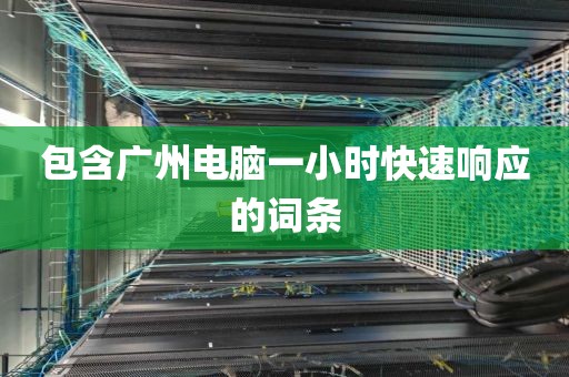 包含广州电脑一小时快速响应的词条